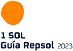 Logotipo de sol guía Repsol 2023